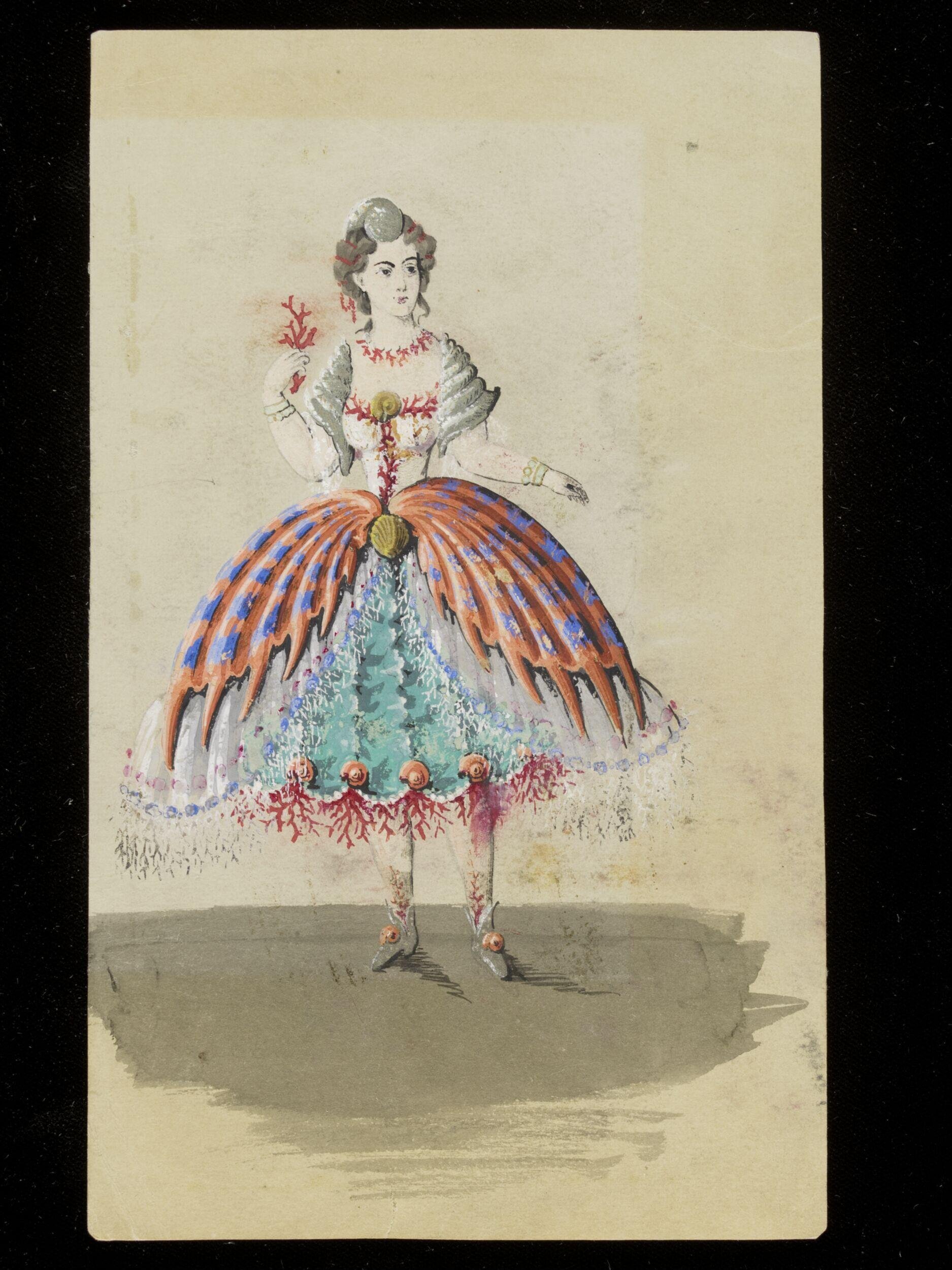 Fancy dress costume design by Charles Frederick Worth