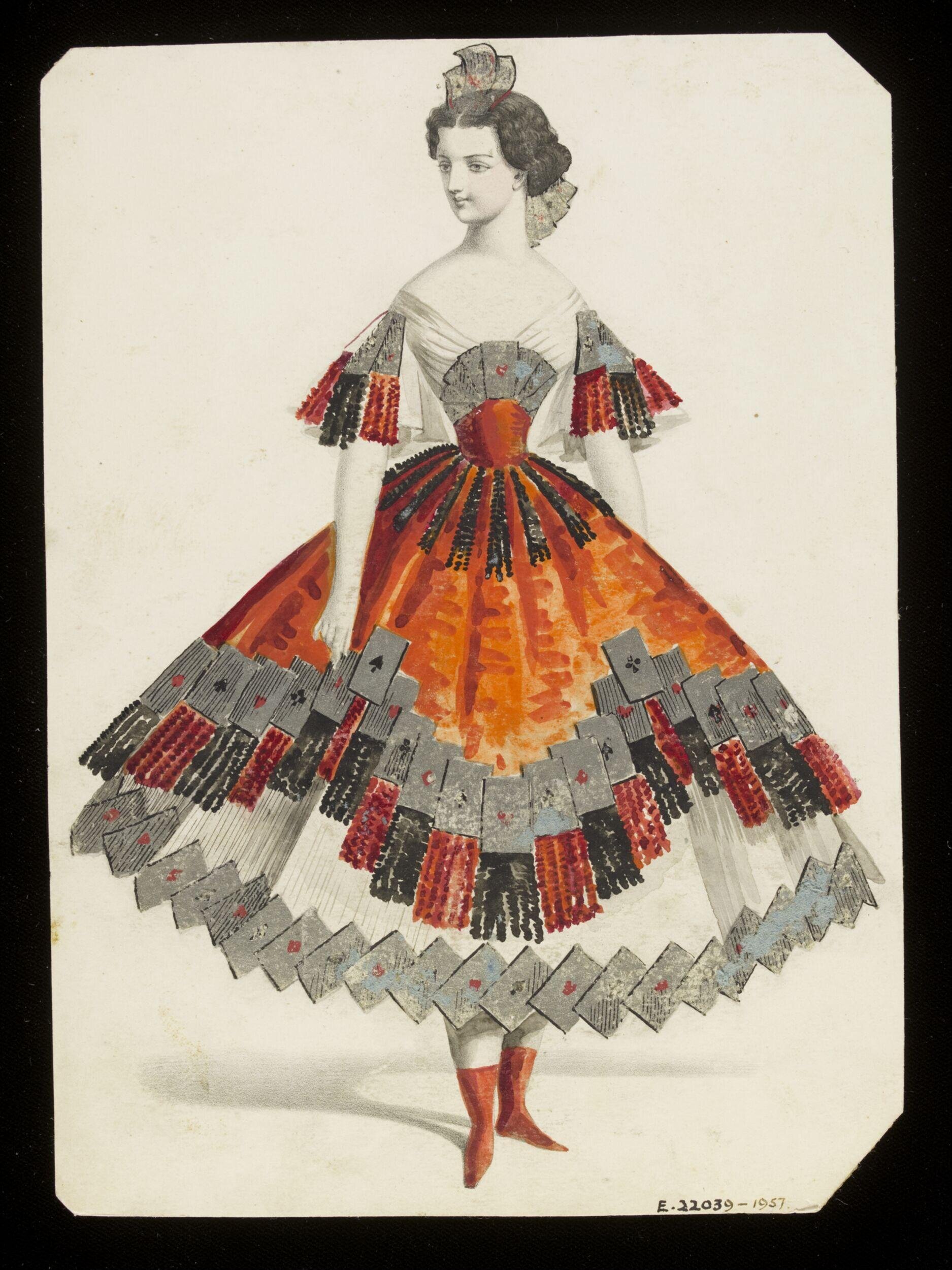 Fancy dress costume design by Jules Helleu