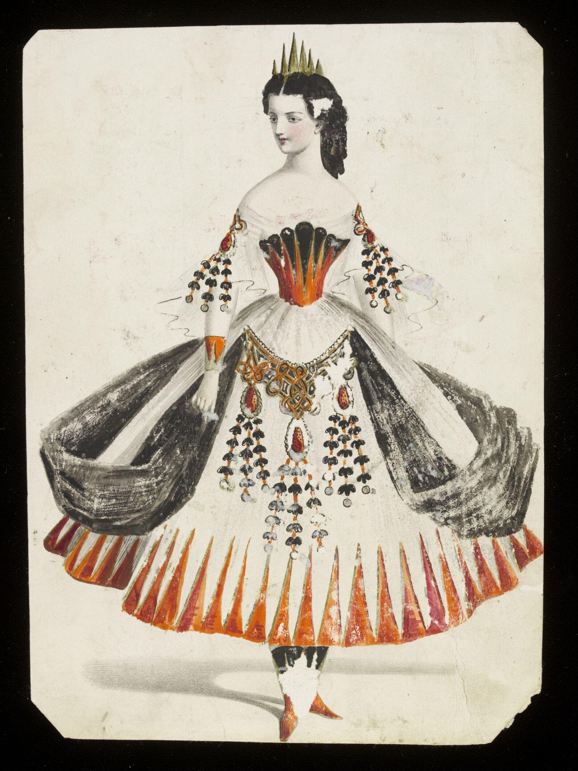 Fancy dress costume design by Jules Helleu