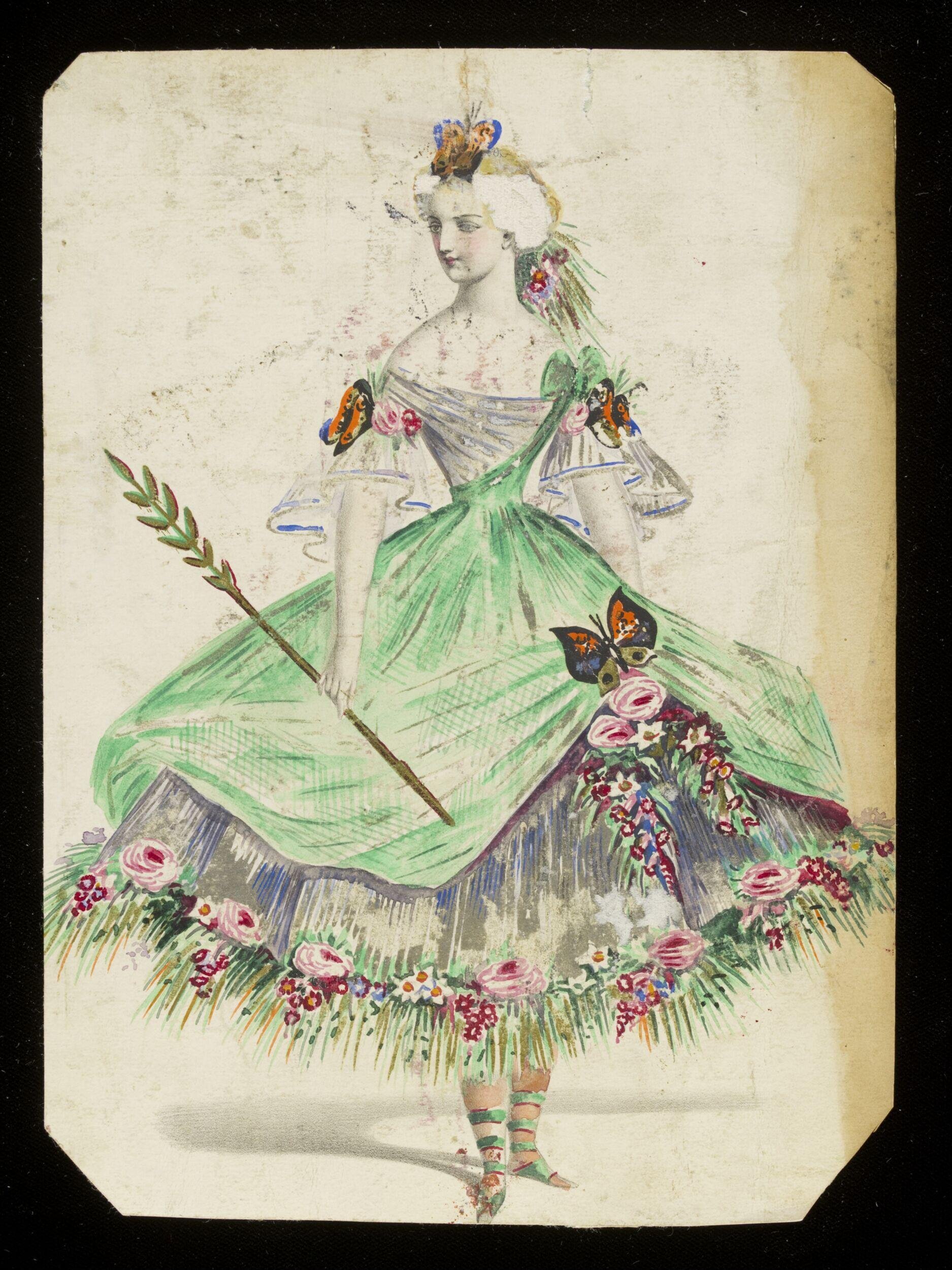 Fancy dress costume design by Jules Helleu