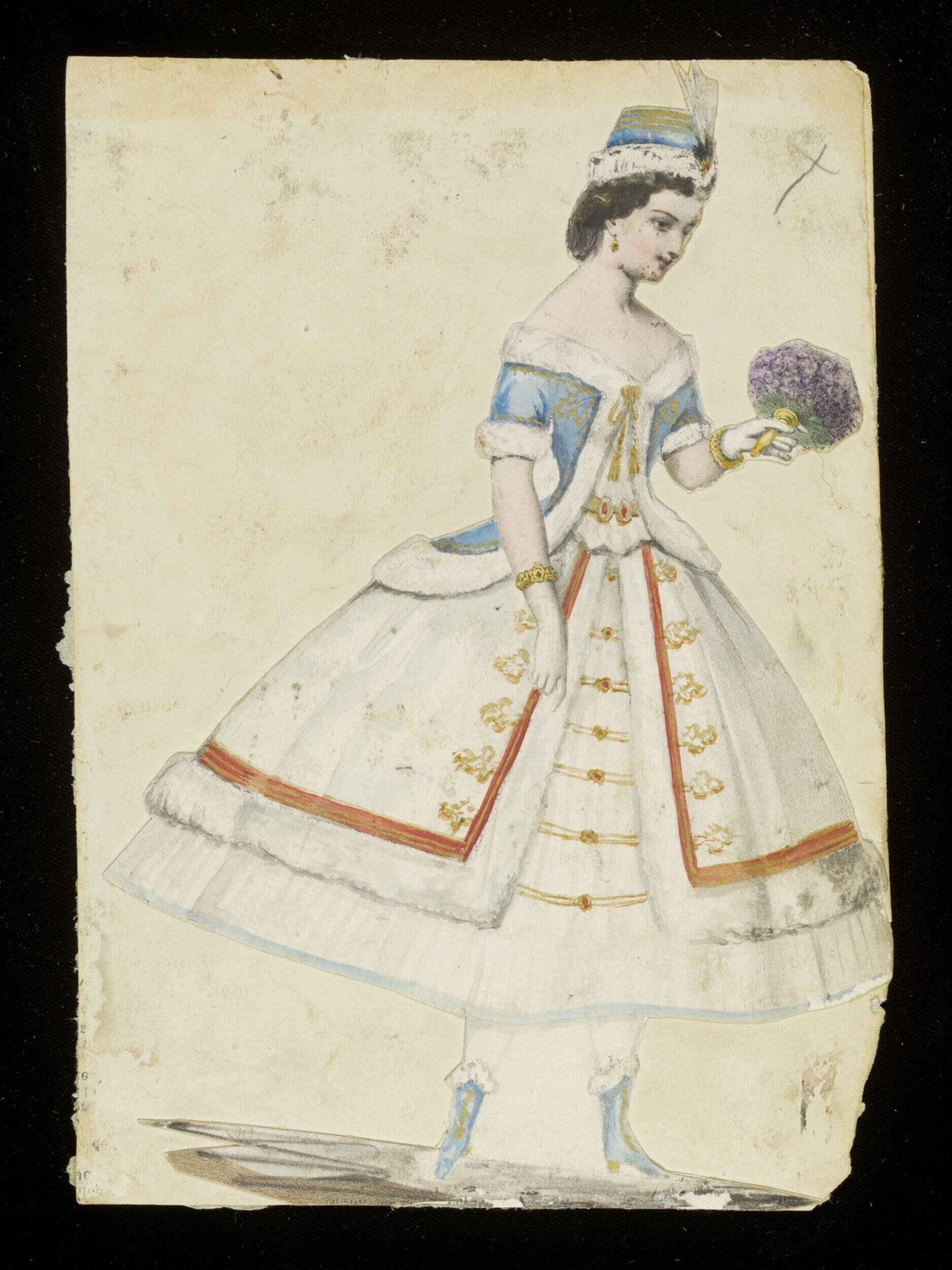 Fancy dress costume design by Jules Helleu