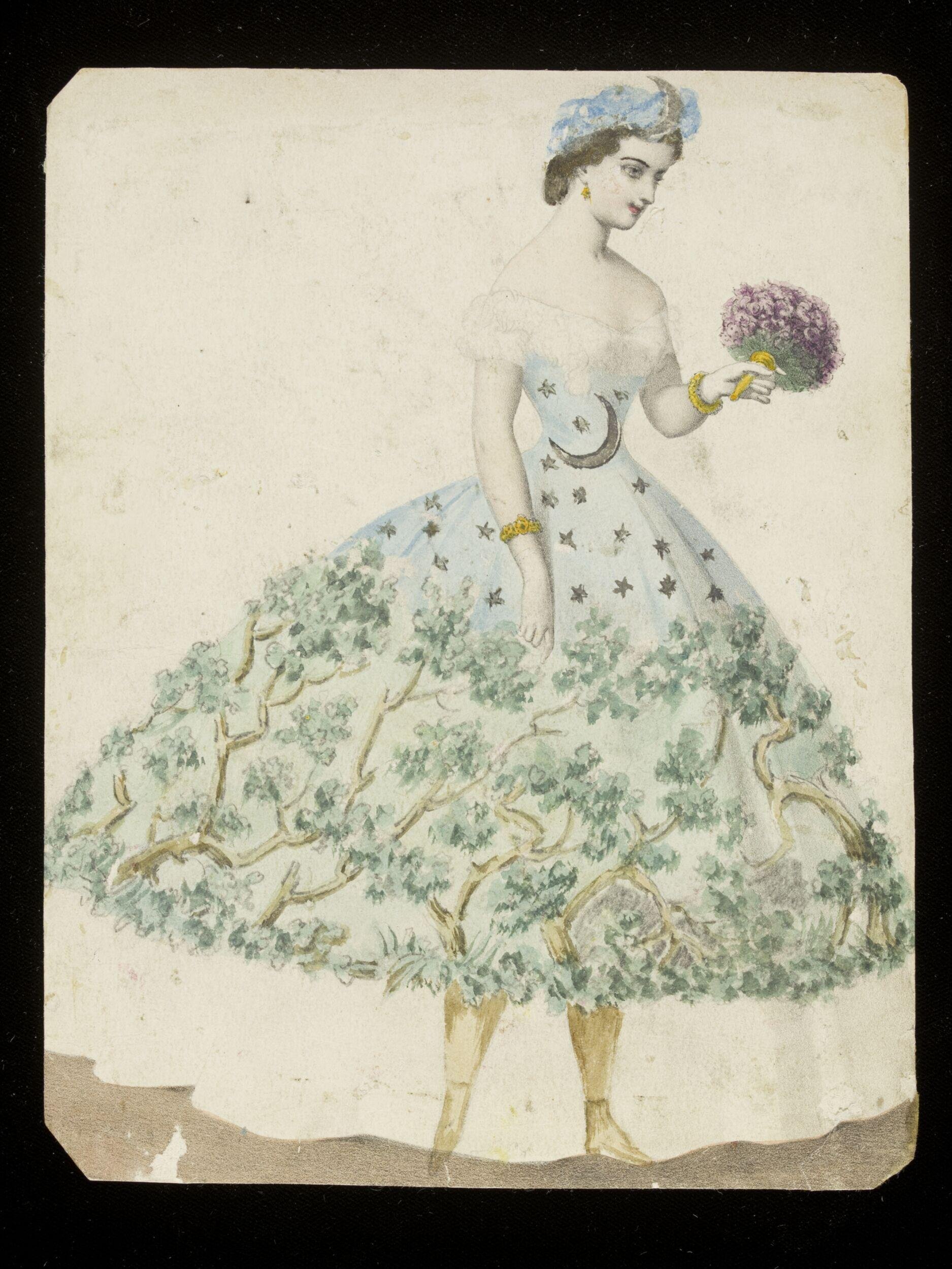 Fancy dress costume design by Jules Helleu