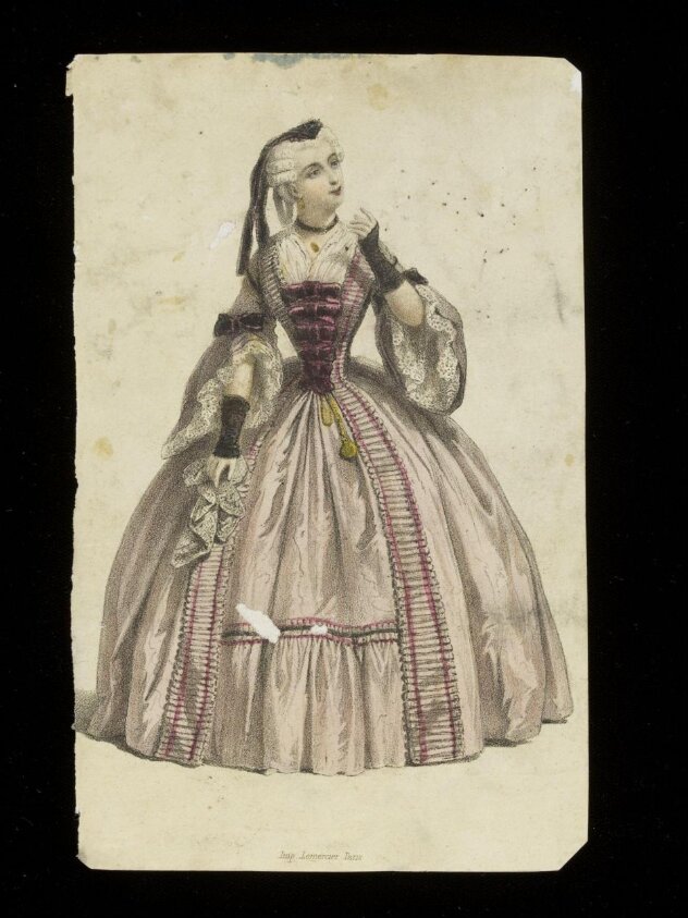 Fashion plate (c.1860) by Alfred Lemercier