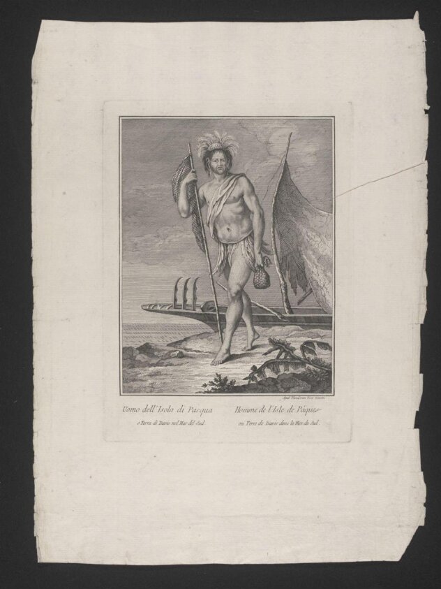 Uomo dell'Isola di Pasqua (circa 1783) by Teodoro Viero