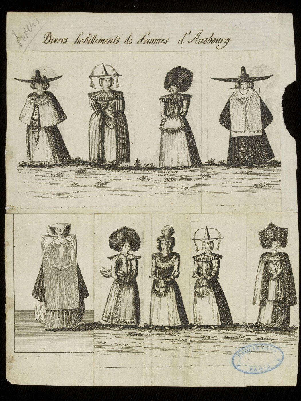 Unknown, Divers habillements de femmes d'Augsbourg
