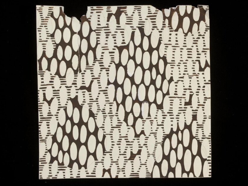 Textile design (ca. 1970) by Zhao Yong