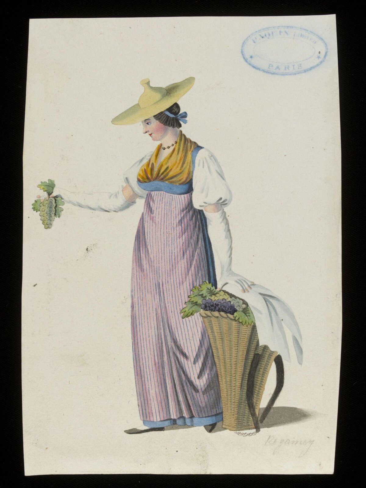 Watercolour drawing, first quarter 19th century