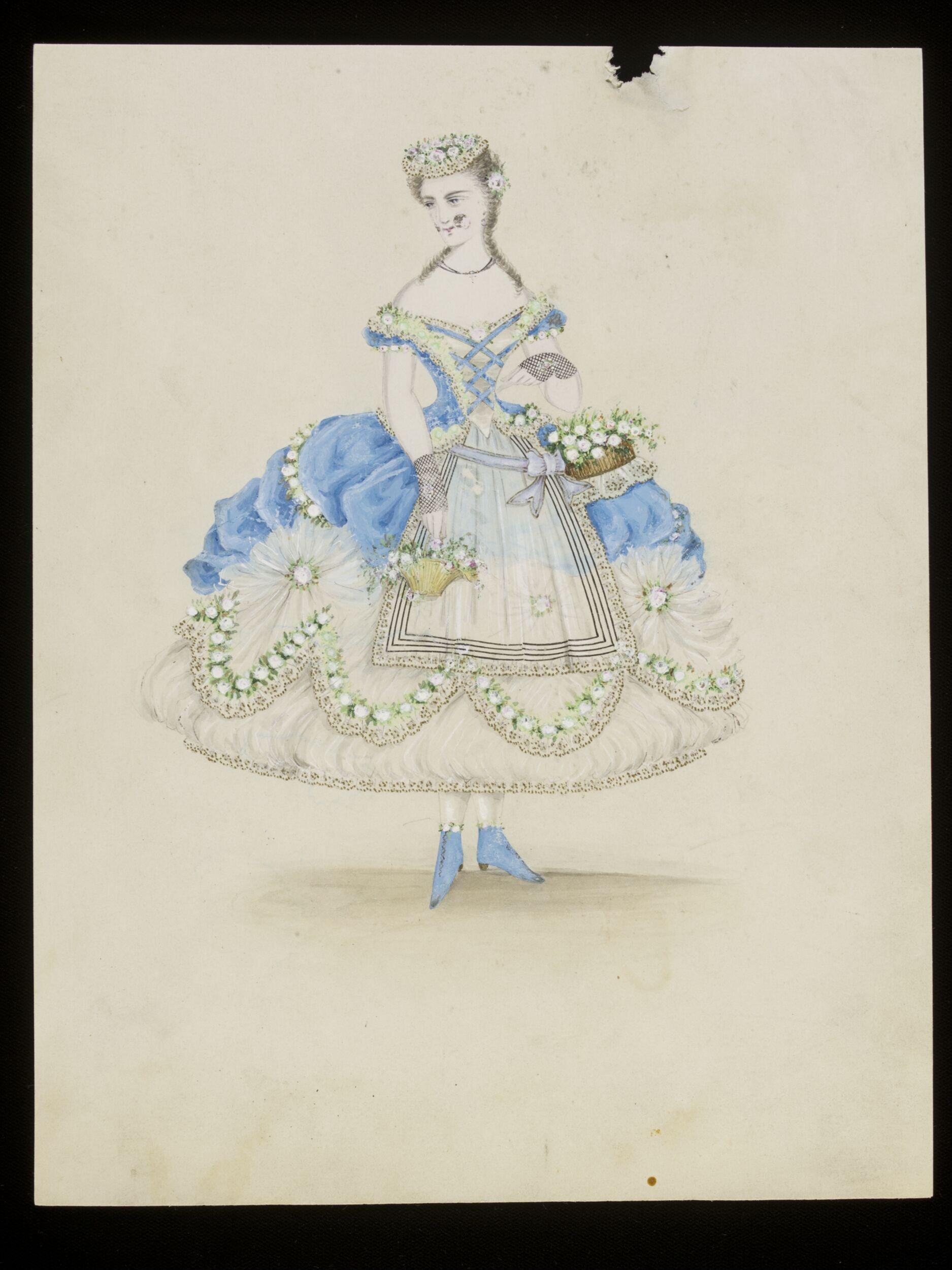 Fancy dress costume design by Charles Frederick Worth
