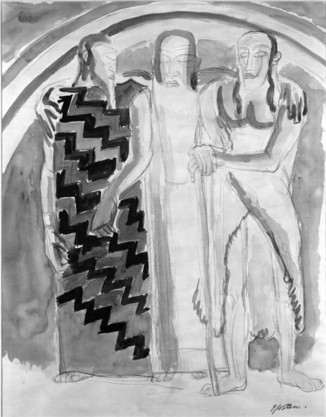 Noah and his sons, Jacob Epstein, 1931