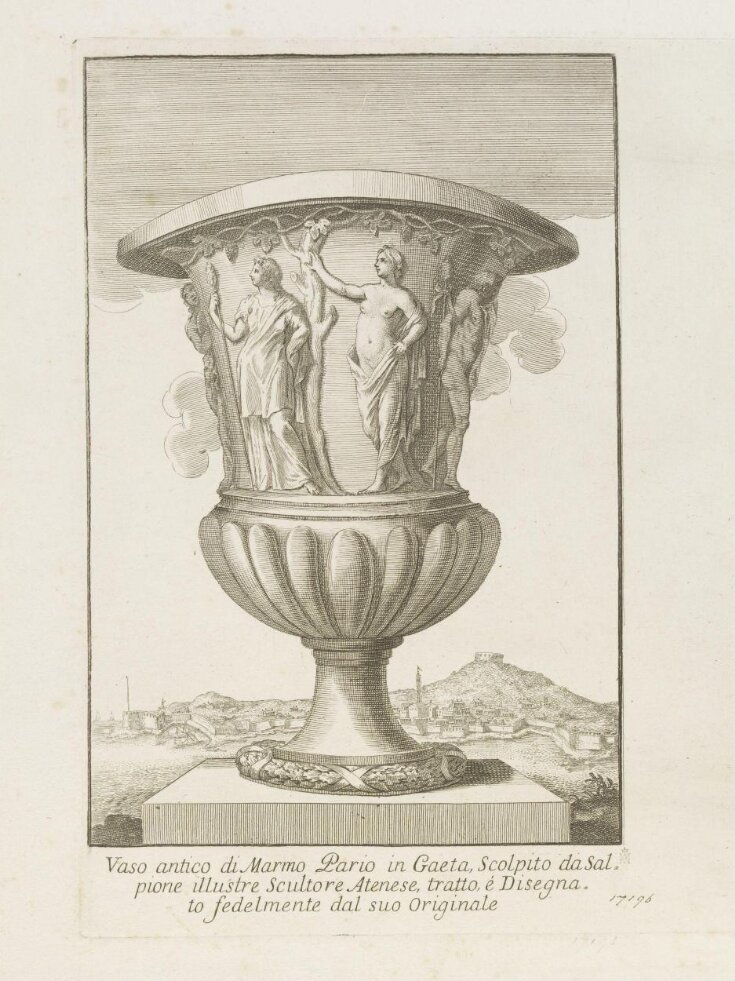 Raccolta di vasi diversi formati da illvstri artefici antichi e di varie targhe soprappóste álle fabbriche più insigni di Roma da celebri architetti moderni top image