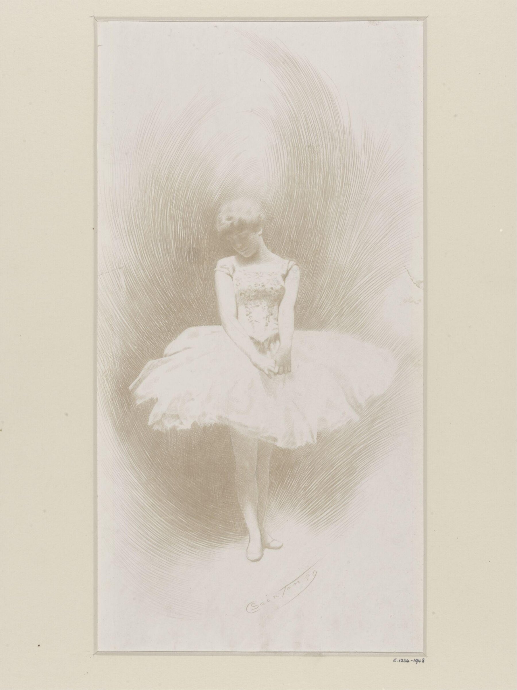 Study of a ballet-dancer, Charles Prosper Sainton, 1889
