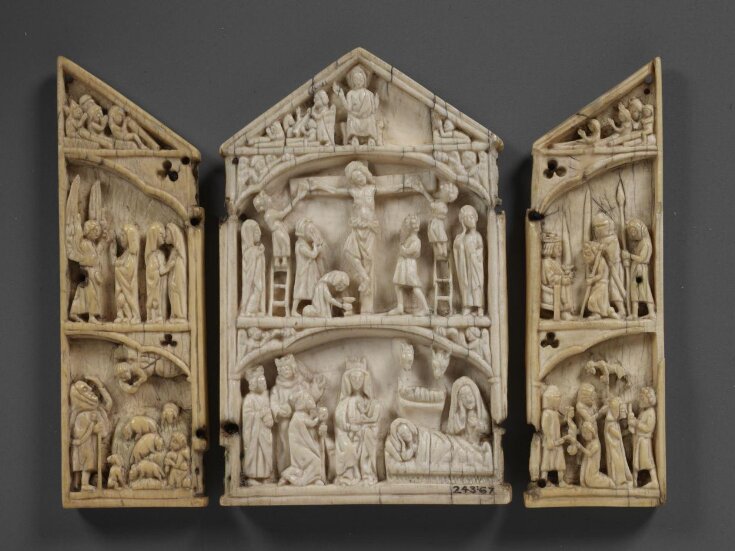 Triptych with scenes of the Infancy and Crucifixion of Christ top image
