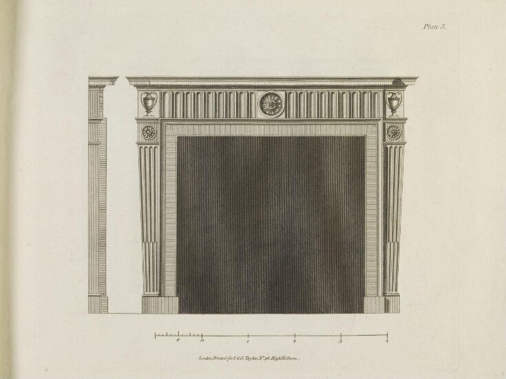Designs for Chimney-Pieces with Mouldings & Bases at Large top image