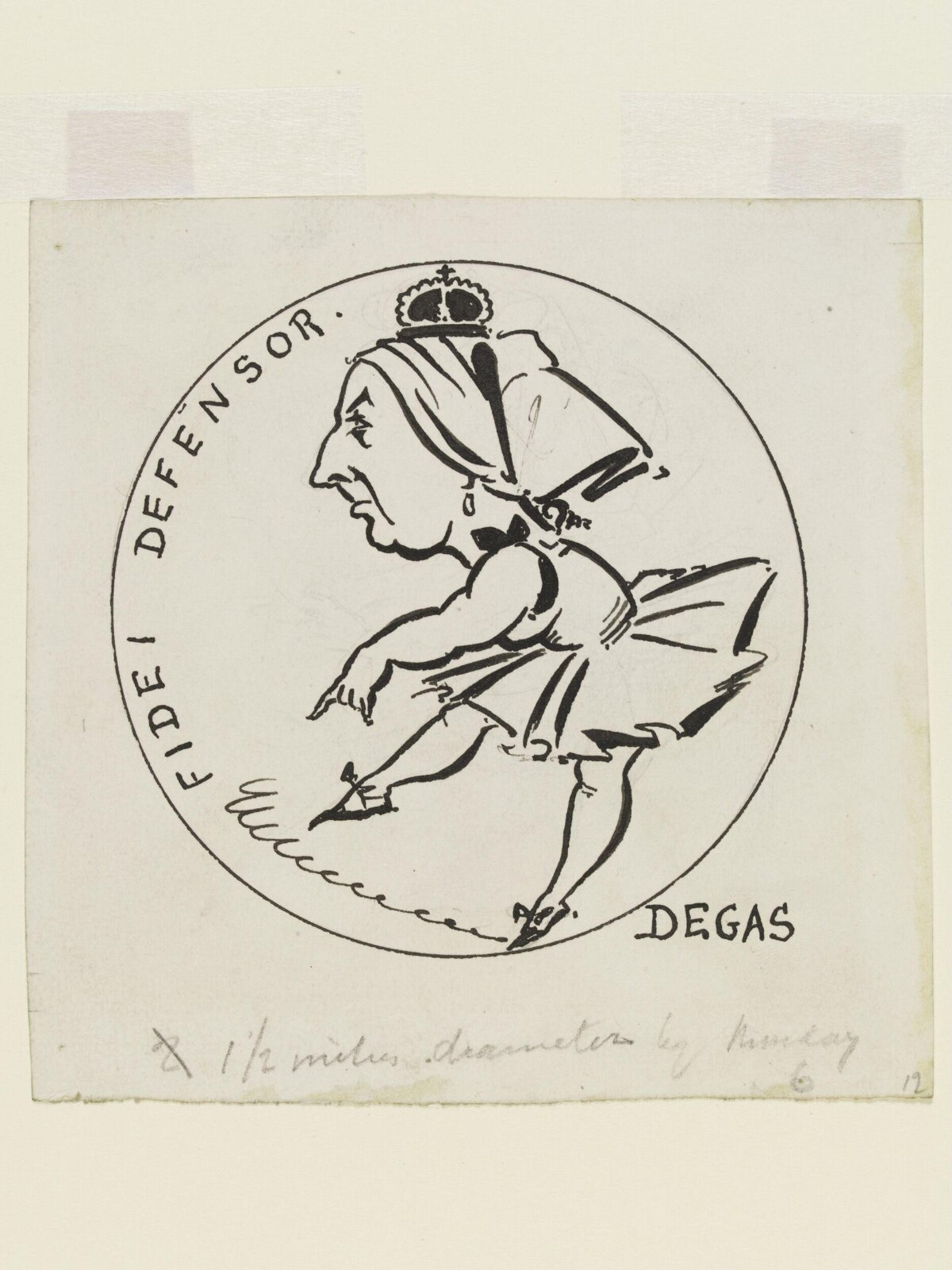 Fidei Defensor. Degas, Aubrey Vincent Beardsley, 1893