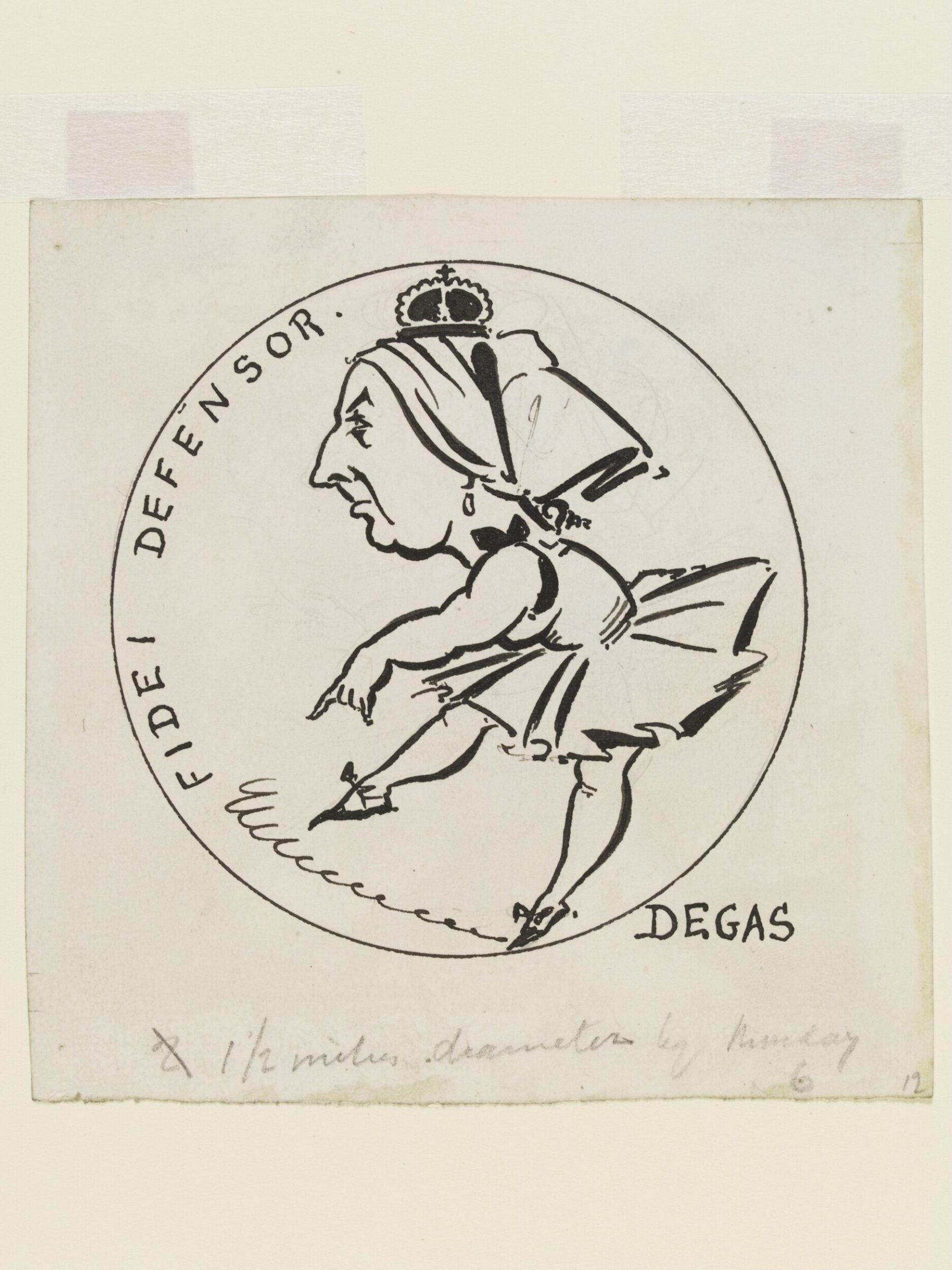 Fidei Defensor. Degas, Aubrey Vincent Beardsley, 1893