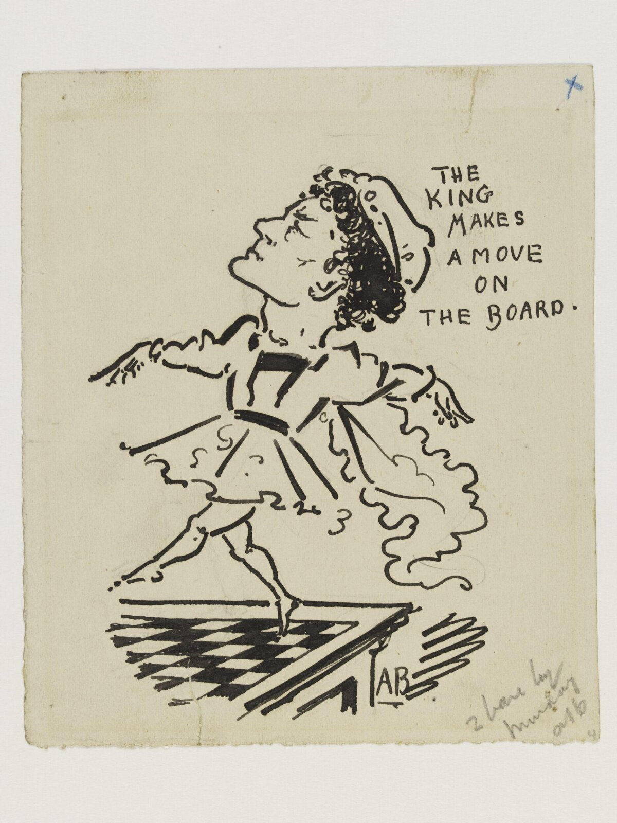 The King makes a move on the board, Aubrey Beardsley, 1893