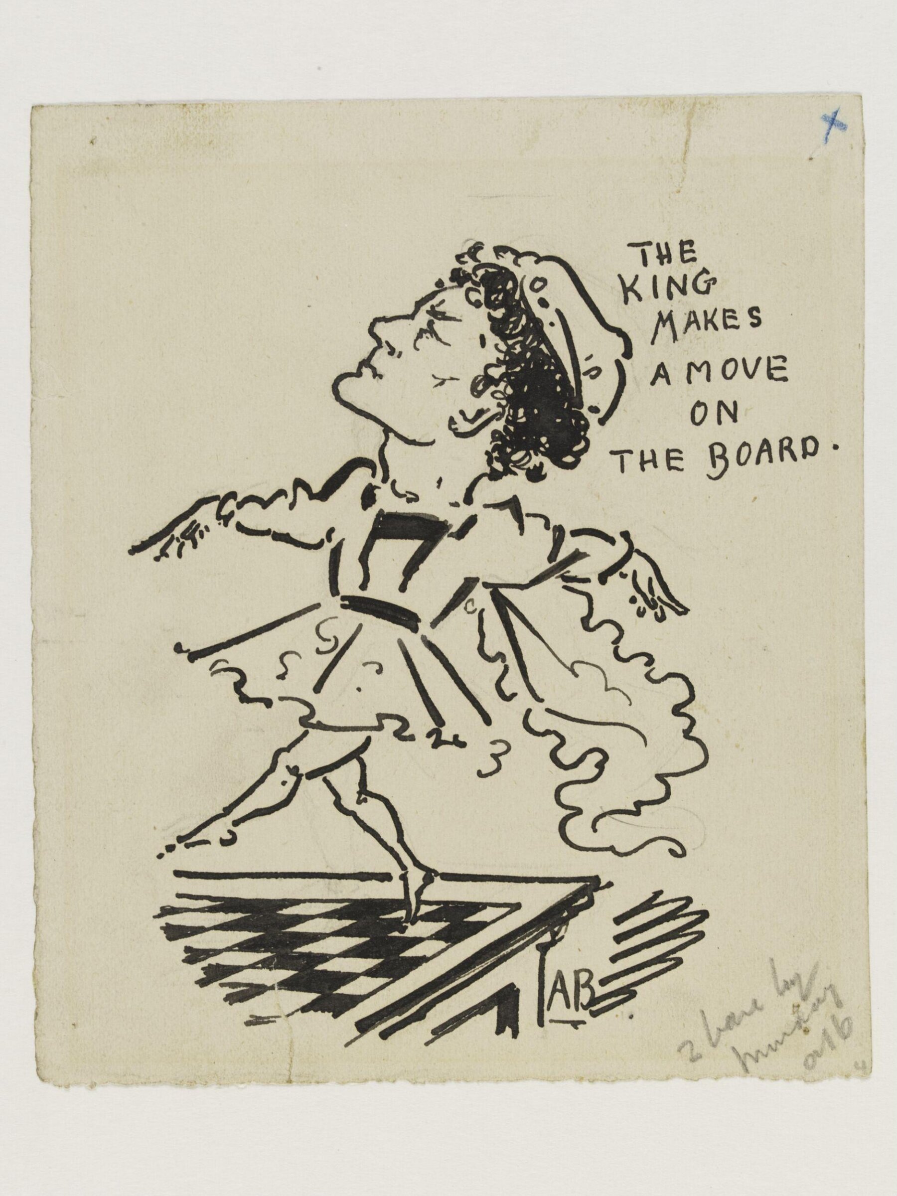 The King makes a move on the board, Aubrey Beardsley, 1893