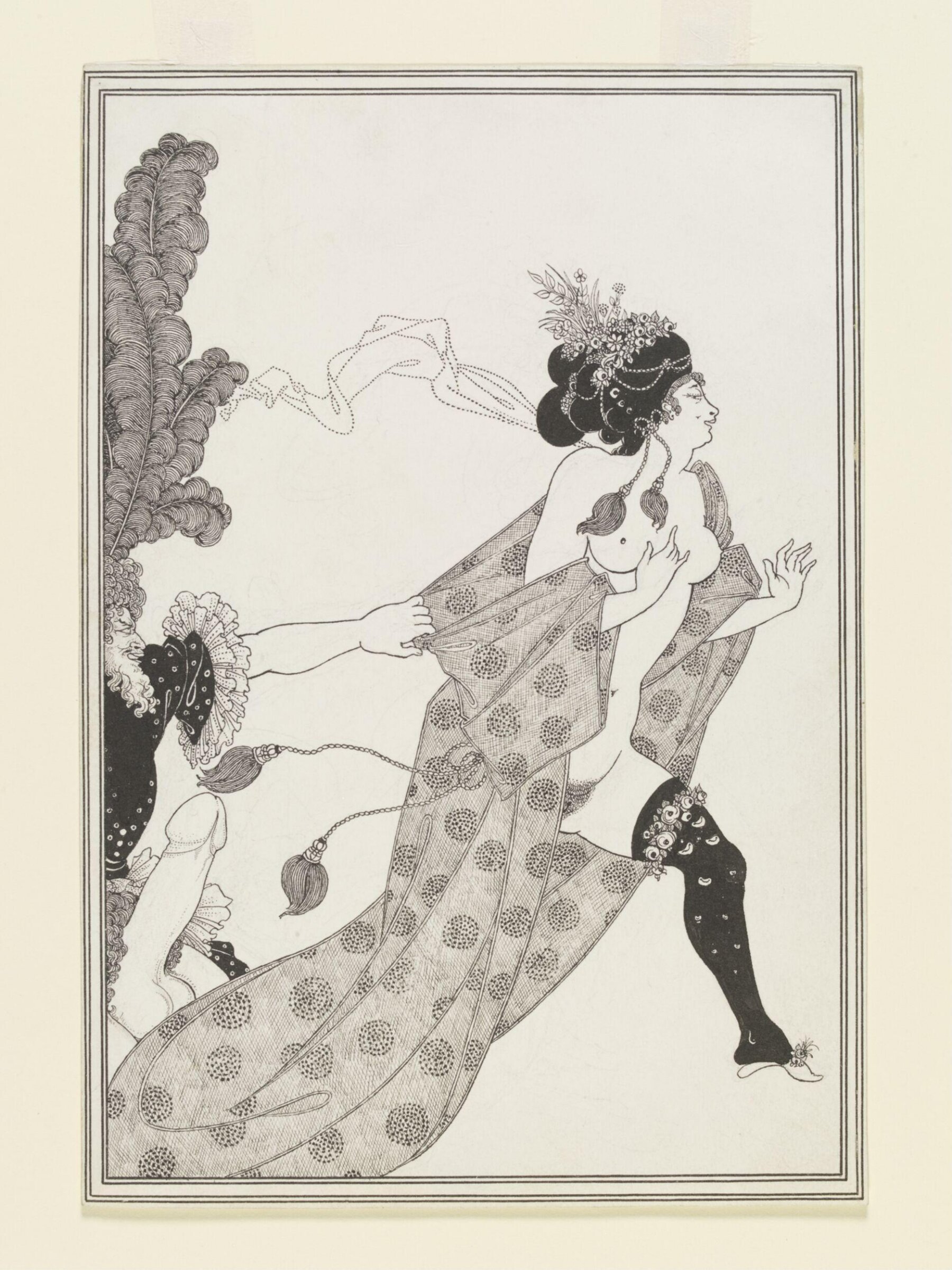 Cynesias entreating Myrrhina to Coition, Beardsley, 1896