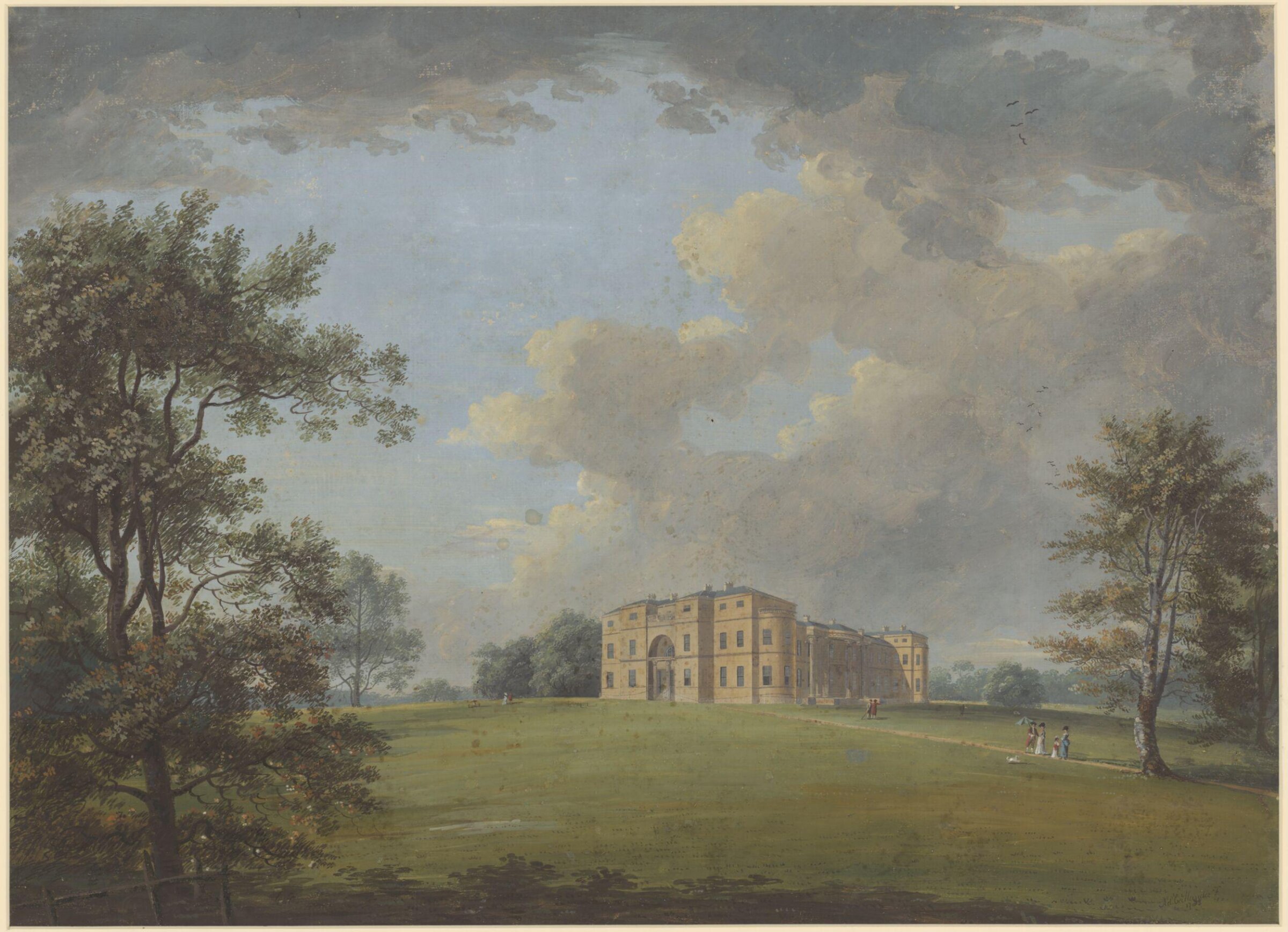 Luton Park (or Luton Hoo), Bedfordshire, from the South, Callander, 1783