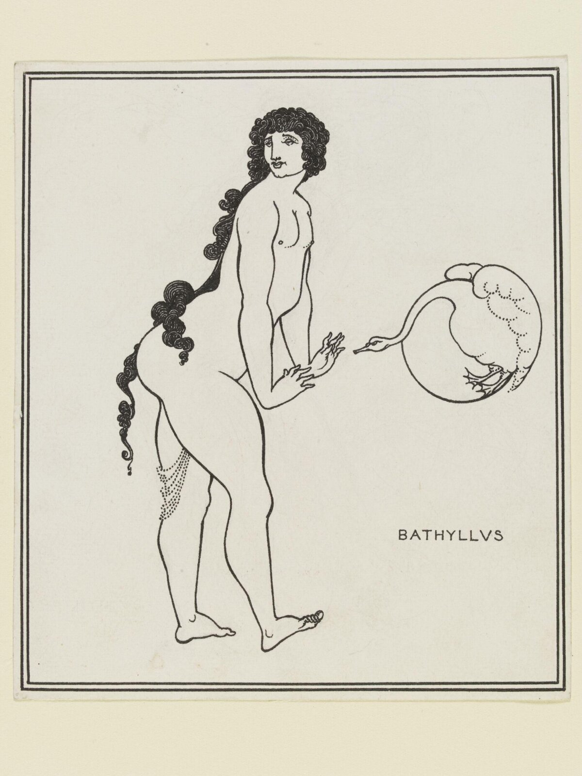 Bathyllus in the Swan Dance, Beardsley, 1896