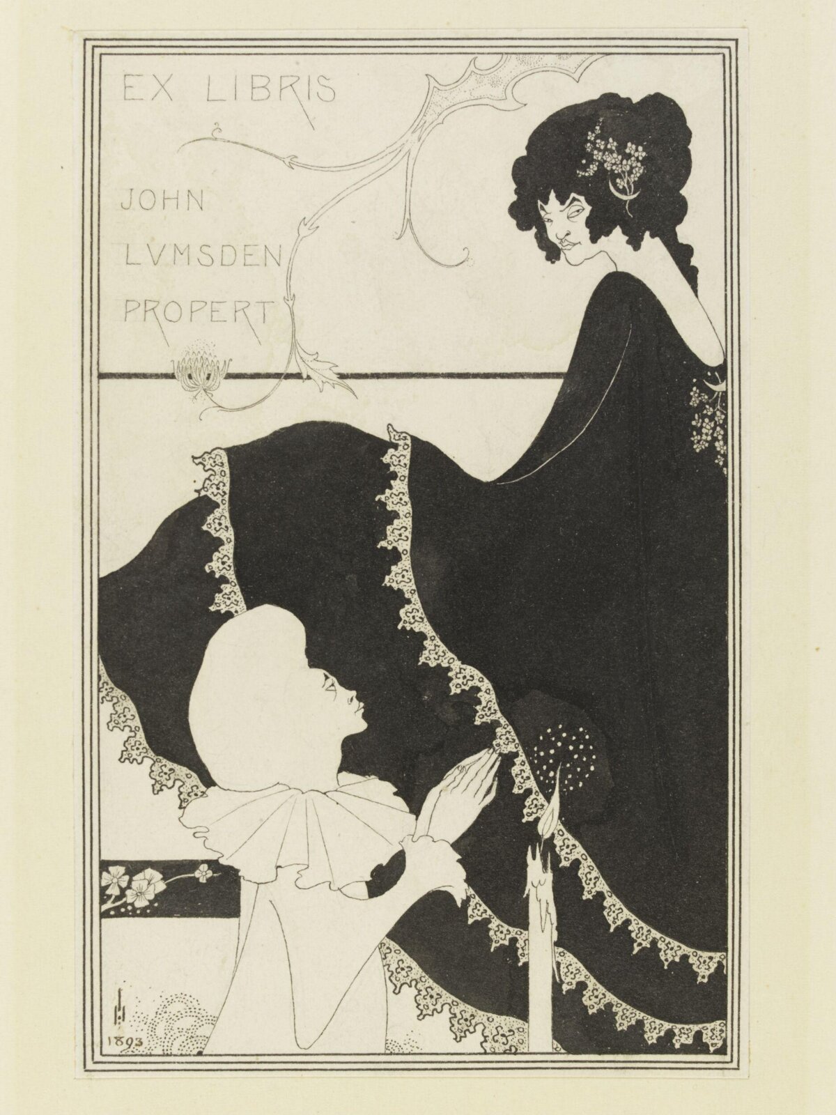 Drawing, Aubrey Vincent Beardsley, 1893