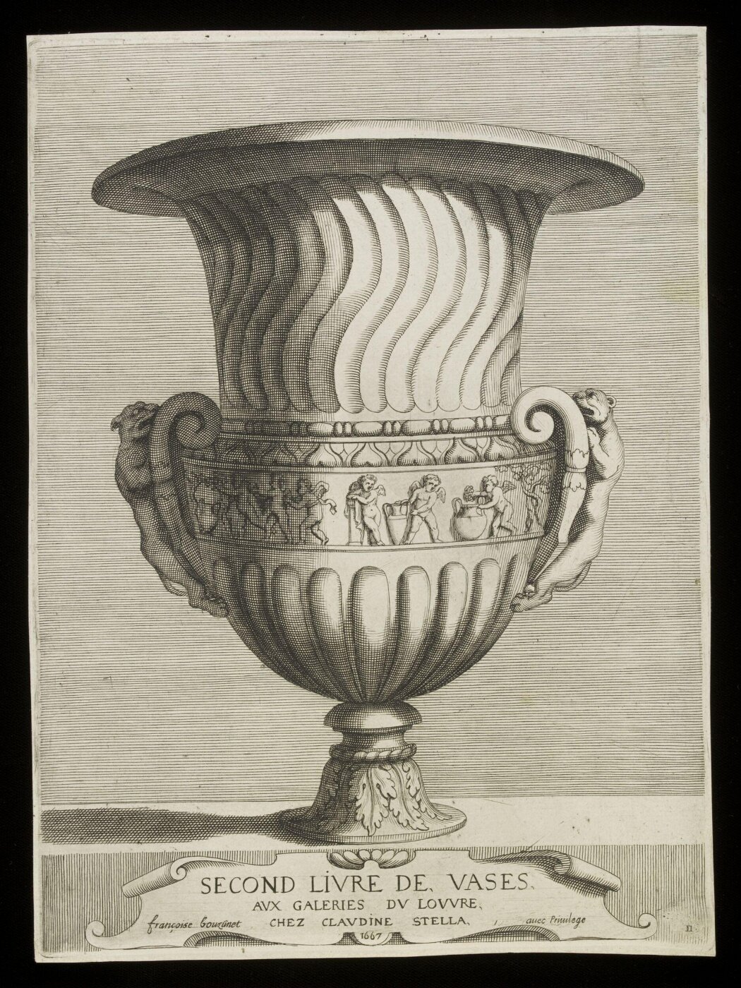 Jacques Stella, Second Livre des Vases aux Galeries du Louvre