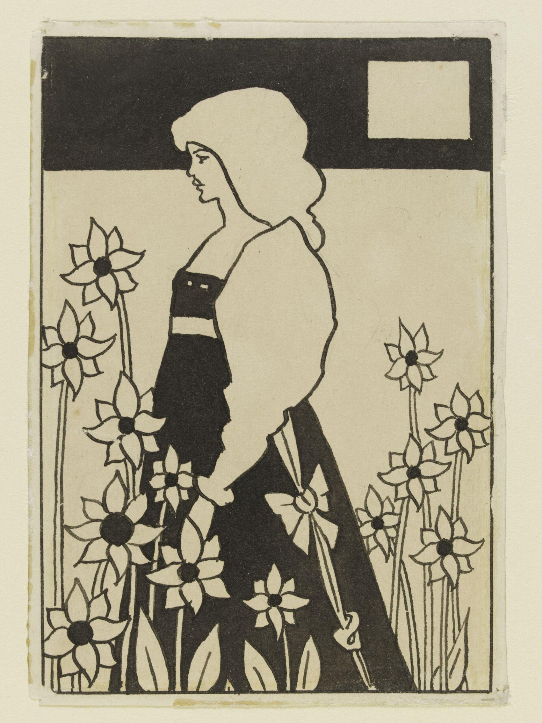 Design for the chapter heading of Chapter XVII, book XIII (p. 718 of vol. II), in Thomas Malory’s <i>Le Morte Darthur</i>, Aubrey Vincent Beardsley, ca.1893-4