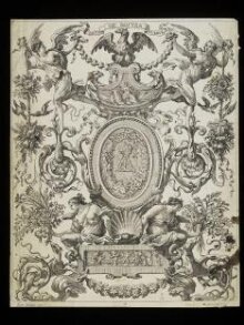 Livre De Diverses Grotesques Peintes Dans Le Cabinet Et Bains De La Reyne Regente, Au Palais Royal etc. thumbnail 1
