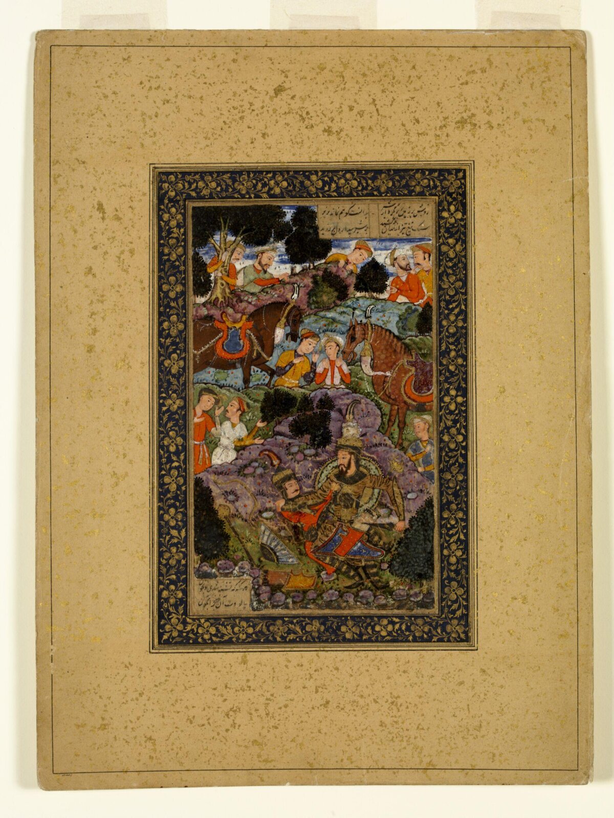 Rustam and Sohrab, late 16th century