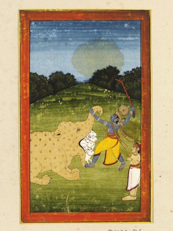 Krishna and Aghasura 