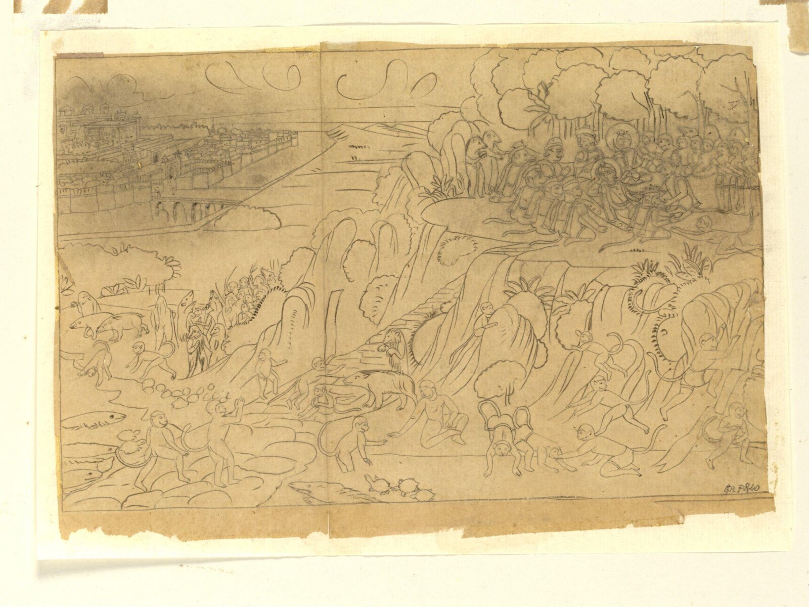 Hanuman and Rama, ca. 1820