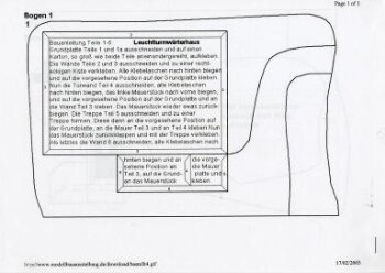 Leuchtturmwärterhaus and groundplan