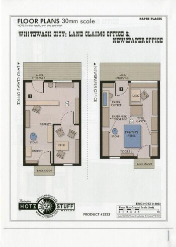 Land claims office and newspaper office