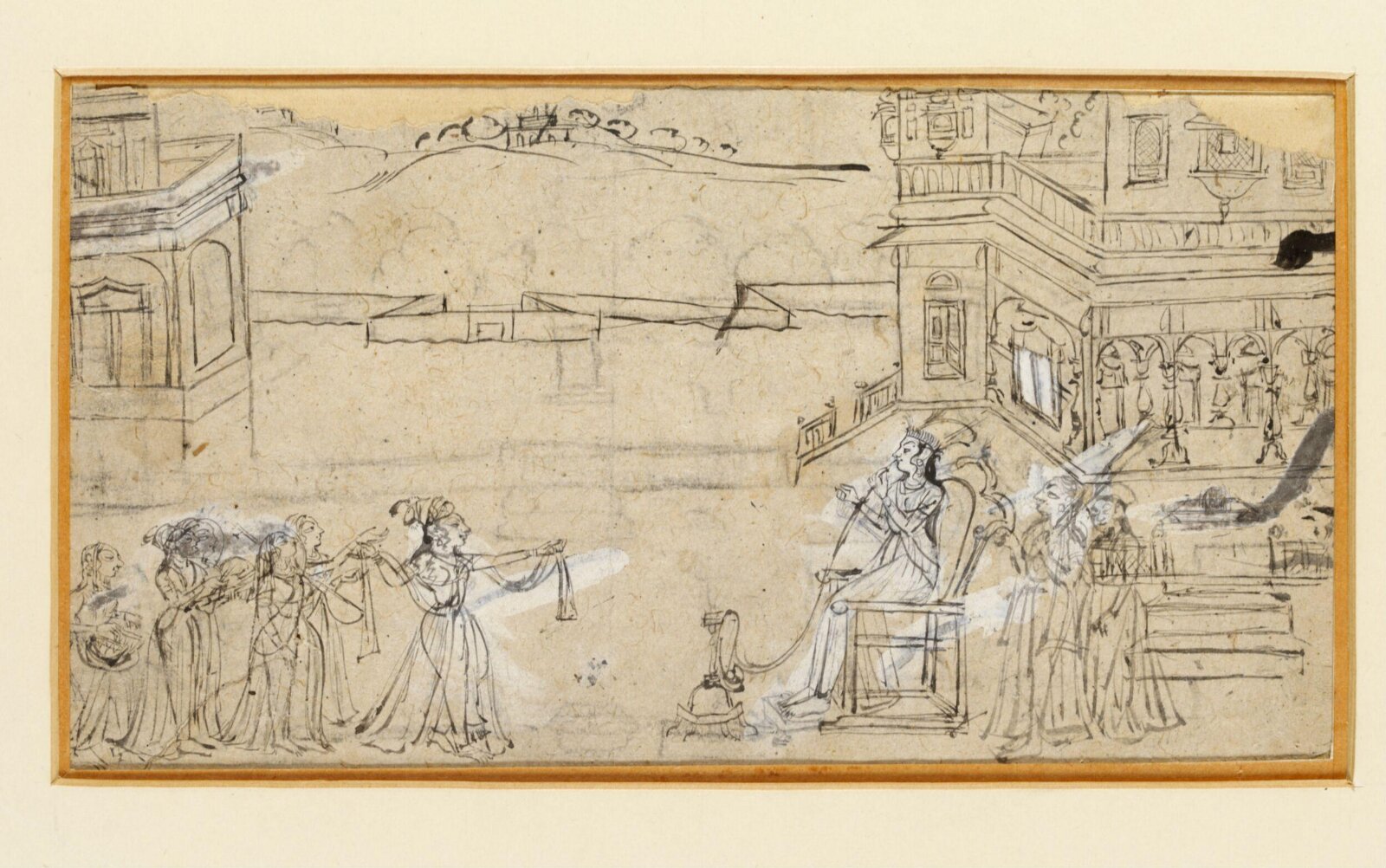 A dancing girl and musicians, ca. 1780