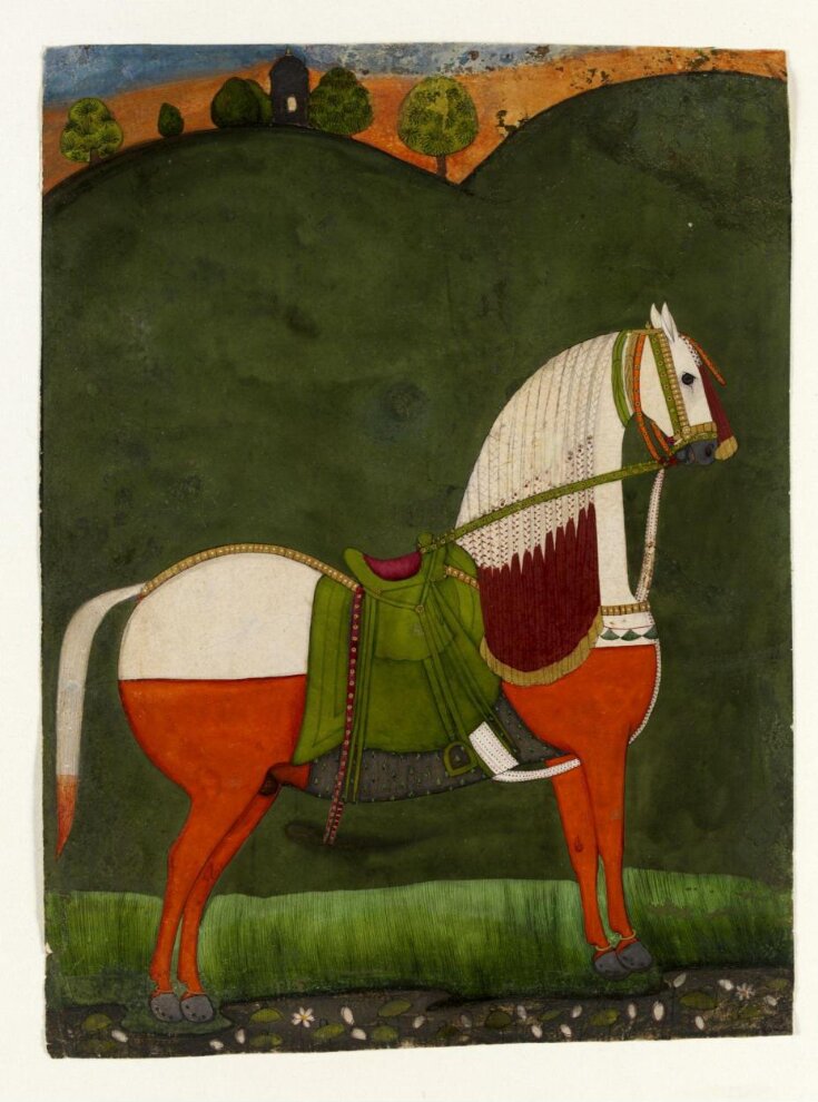 A Caparisoned horse top image