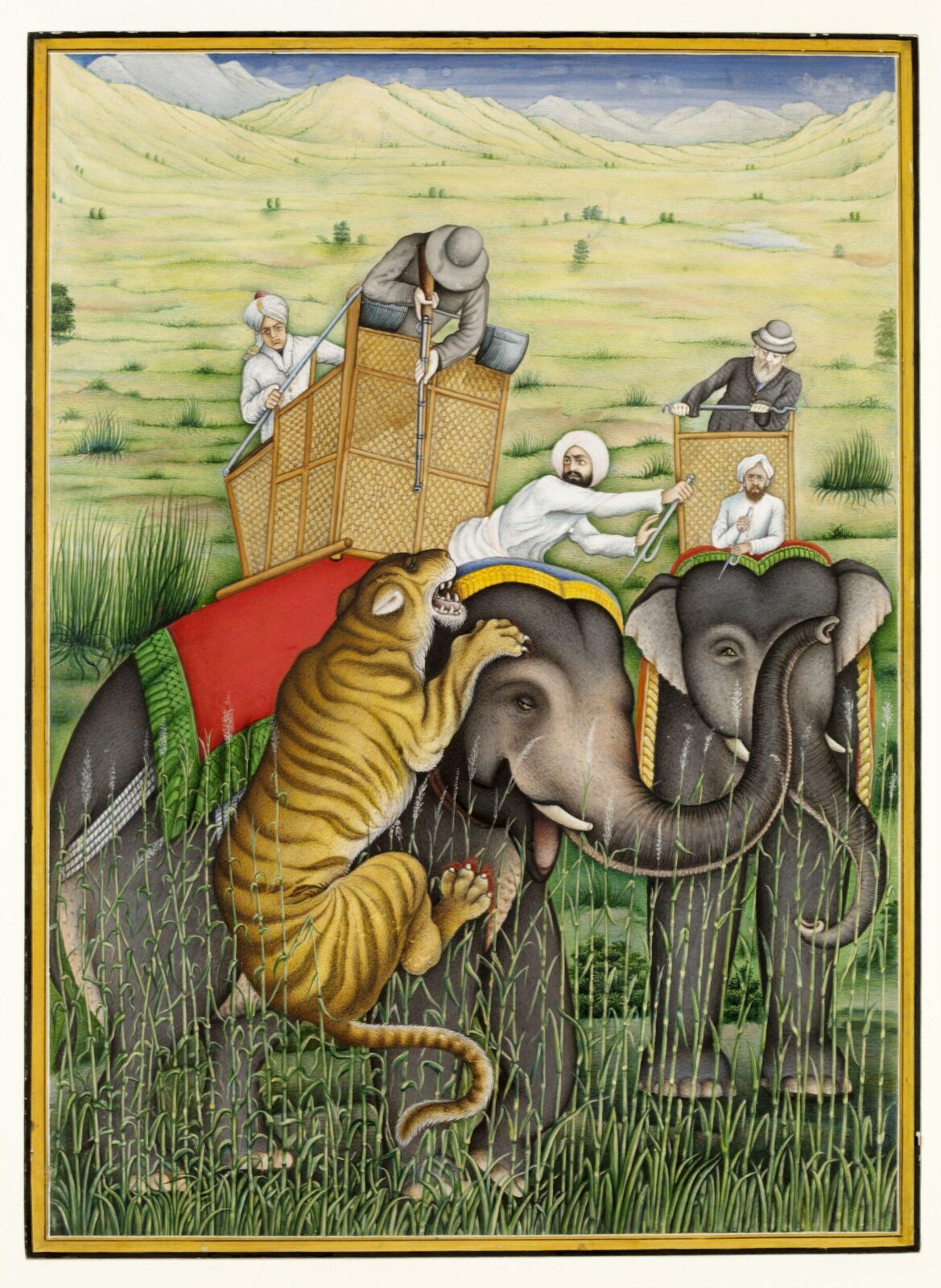 A tiger-hunt, ca. 1892