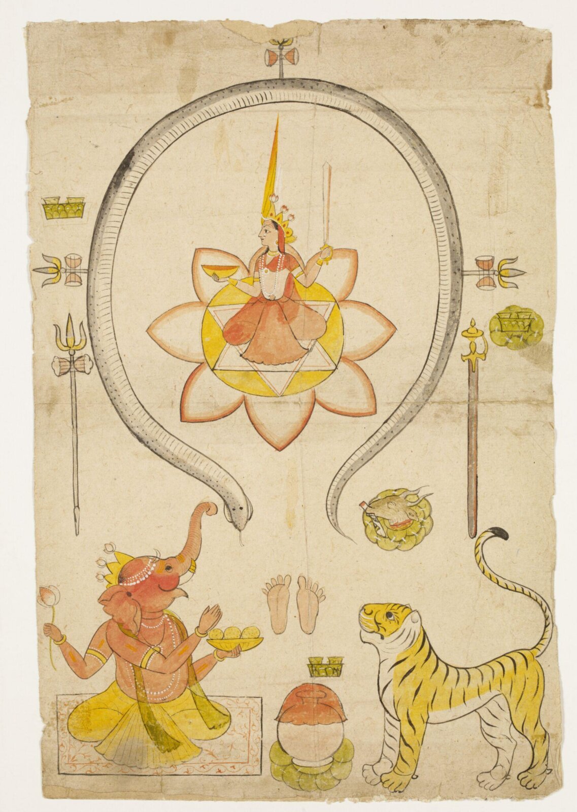 Durga and Ganesh, second half 18th century