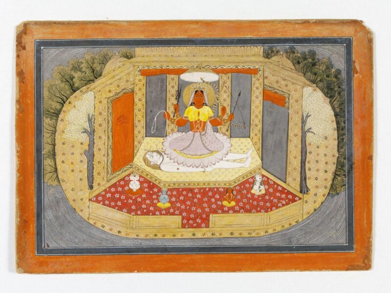 Kali on the prostrate body of Shiva