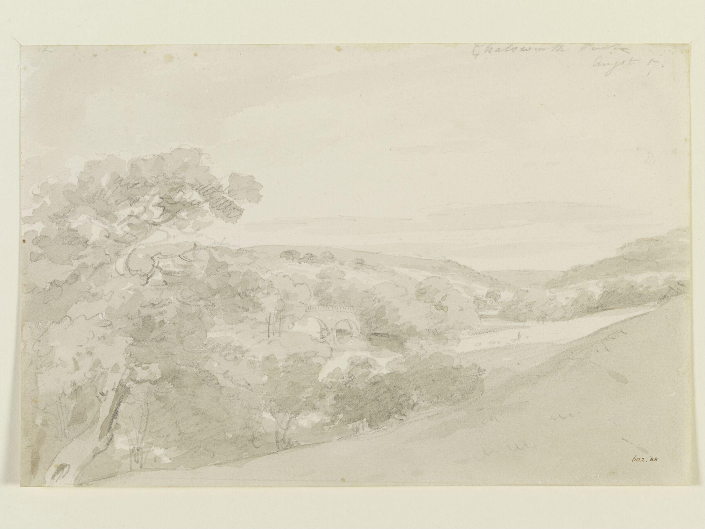 Chatsworth Park, John Constable, August 17 1801