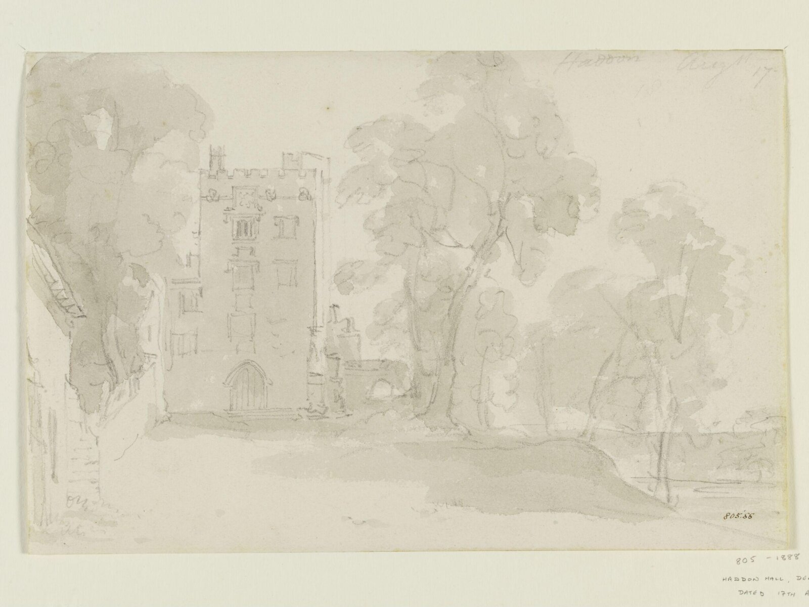 Haddon Hall, Constable, August 17, 1801
