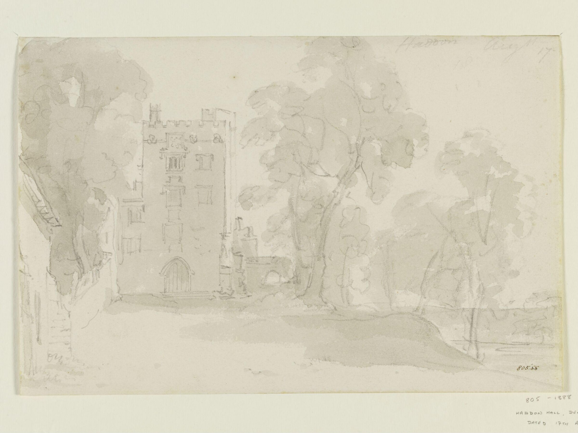Haddon Hall, Constable, August 17, 1801