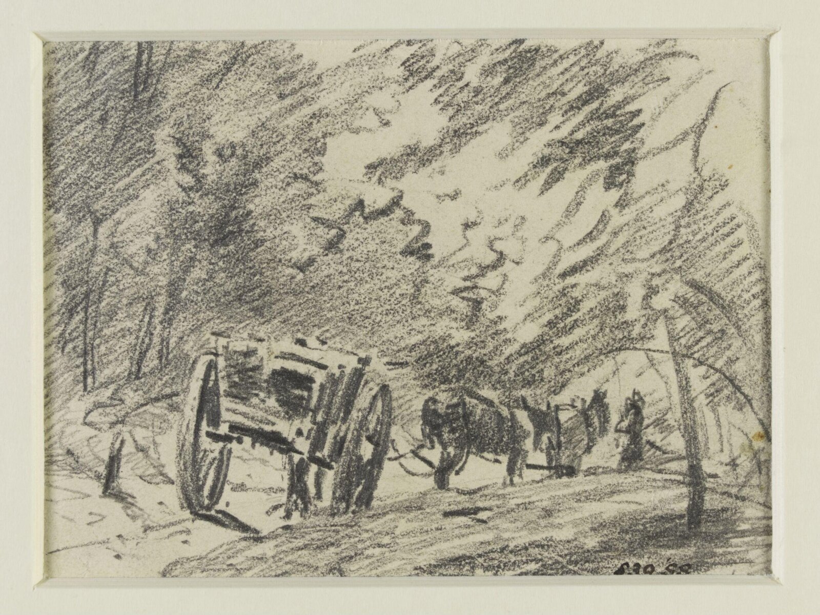 A cart and team, John Constable, 27/09/1821