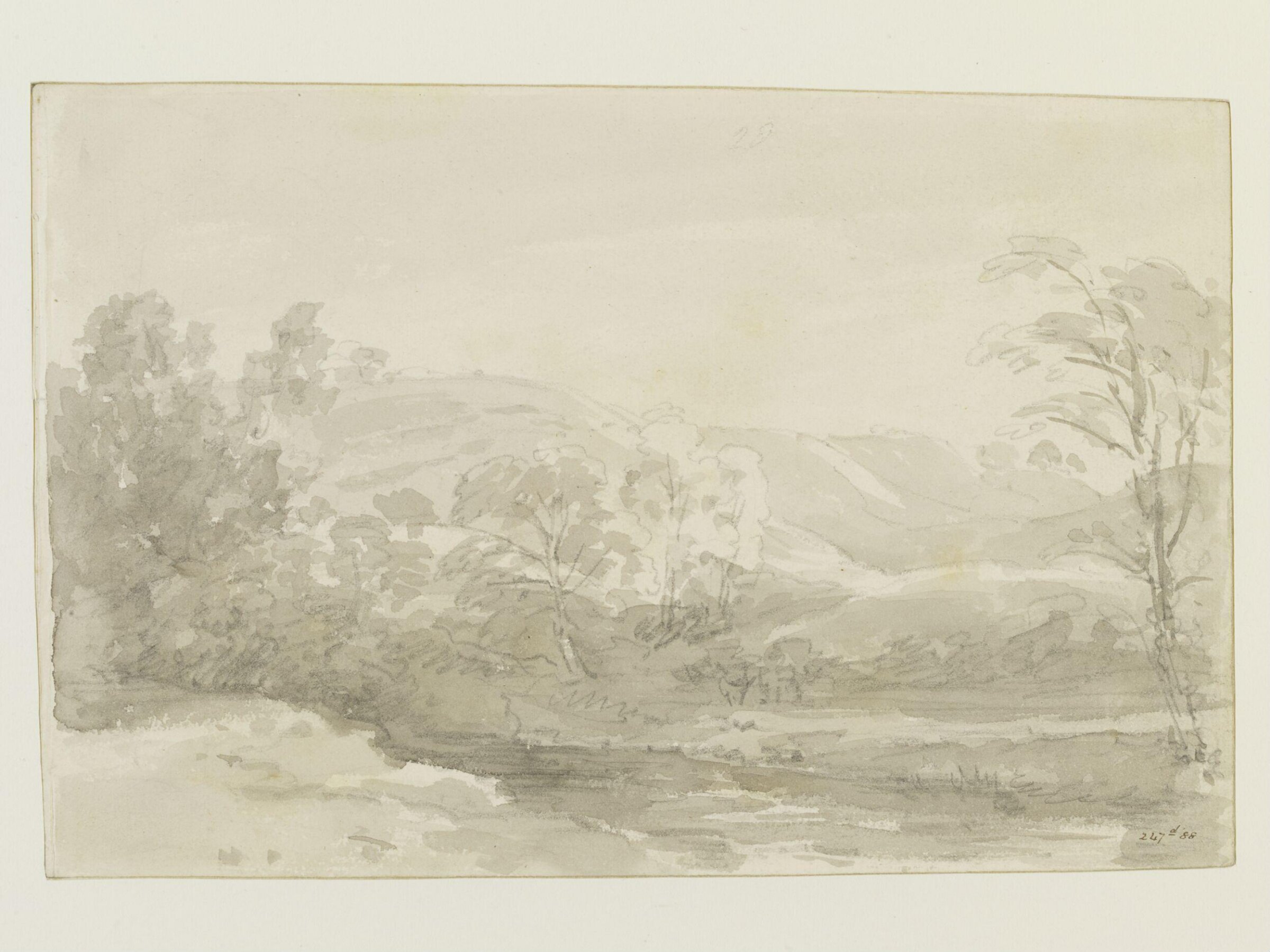 A view in Derbyshire, Constable, August 1801