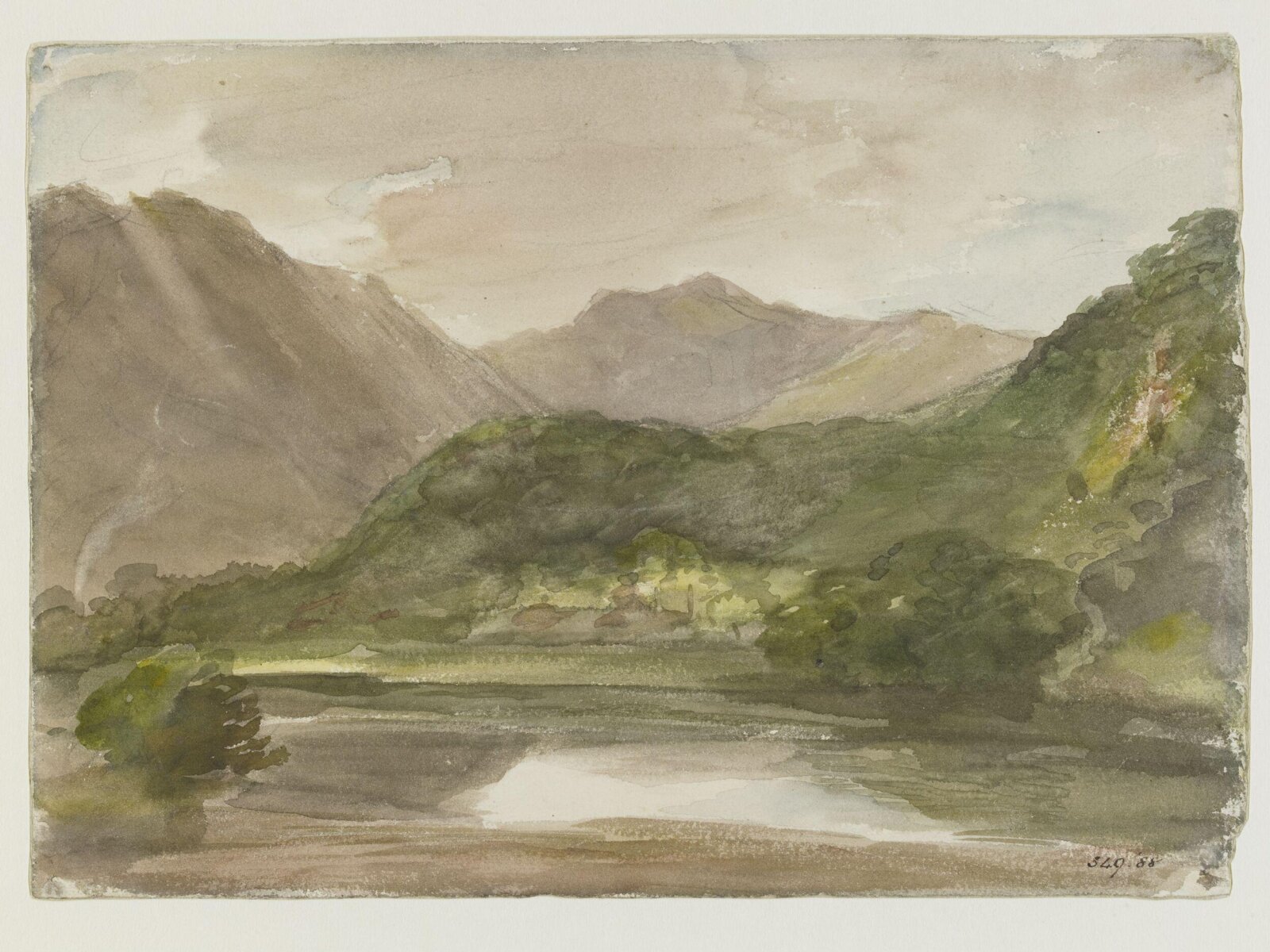 View in the Lake District, John Constable, 1806