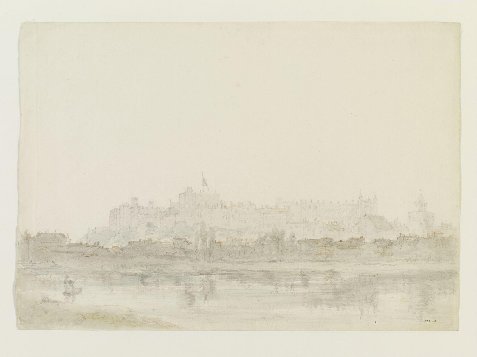 Windsor Castle from the river, John Constable, May 1802