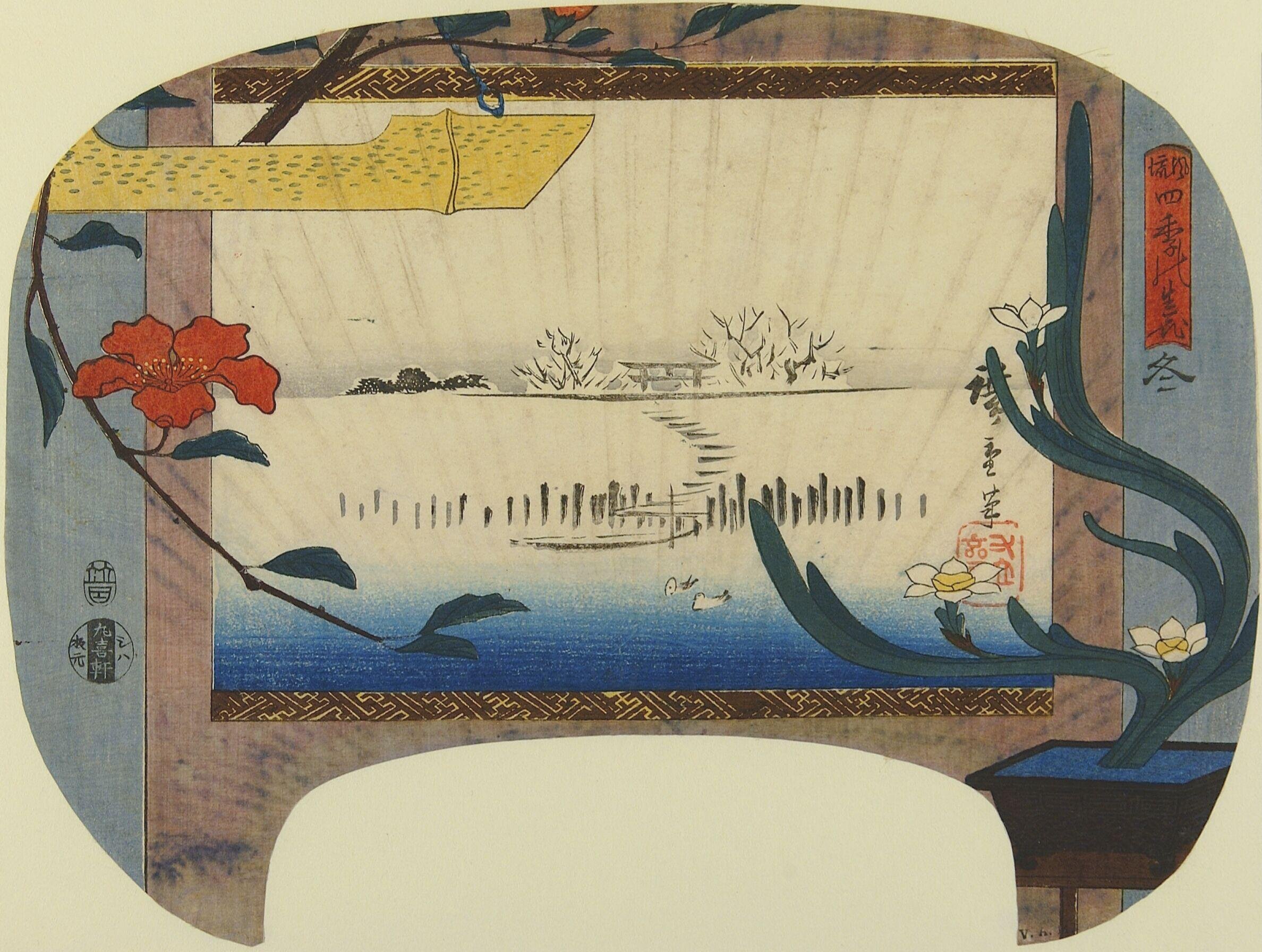 Winter by Utagawa Hiroshige — Japanese Print, 1843-1847