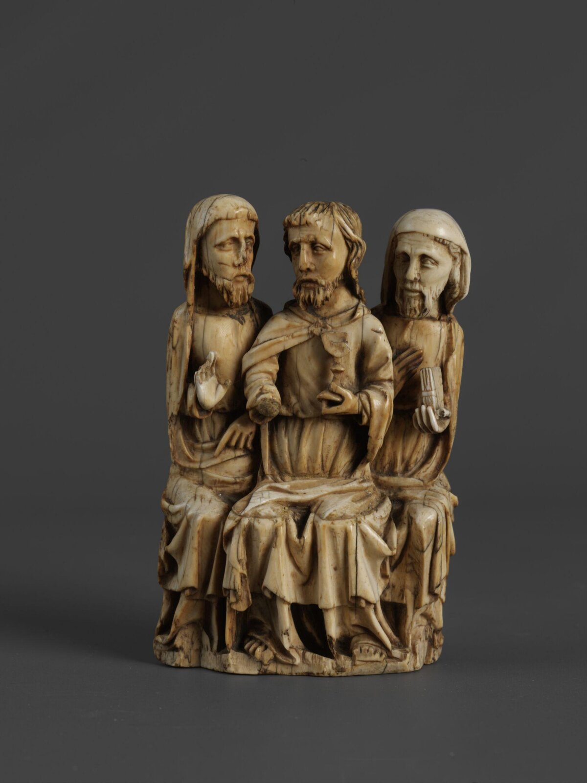 Christ between two Apostles, second half fourteenth century