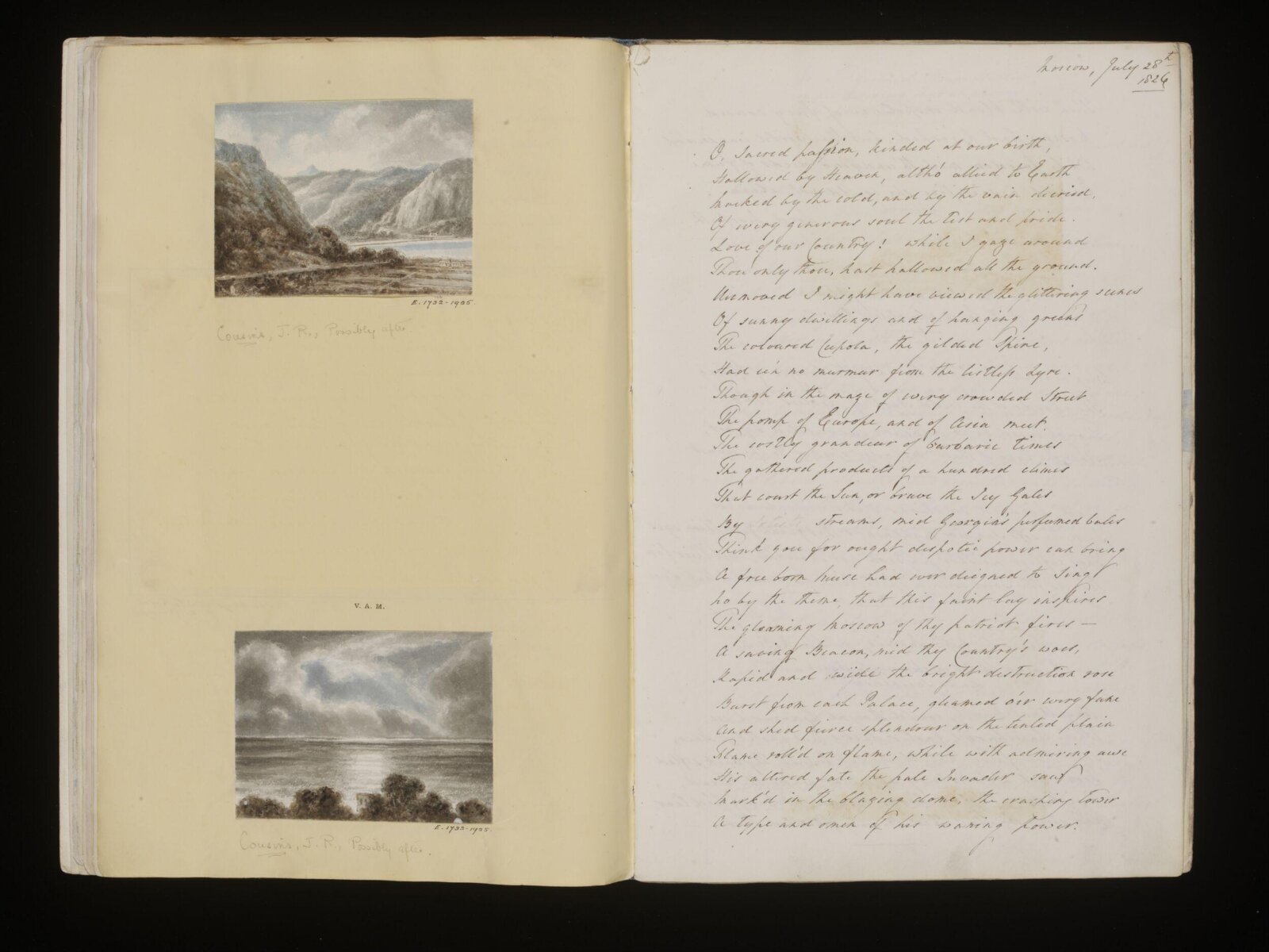 Sutherland Album, Sutherland, 1800-1825