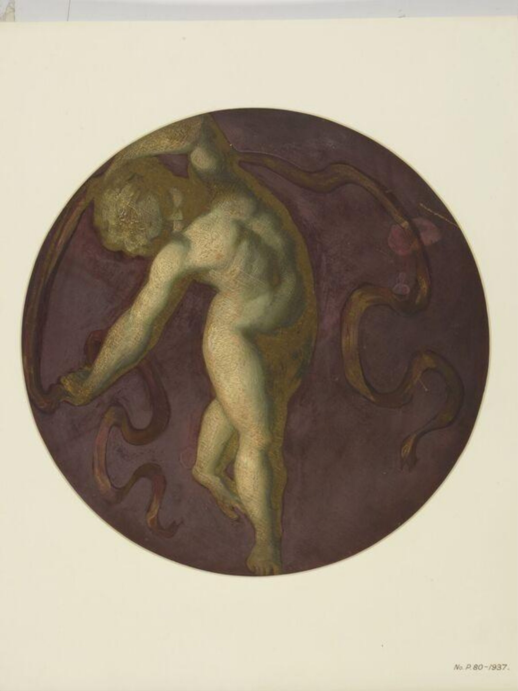 Painted Roundel, Forster, 1870-1