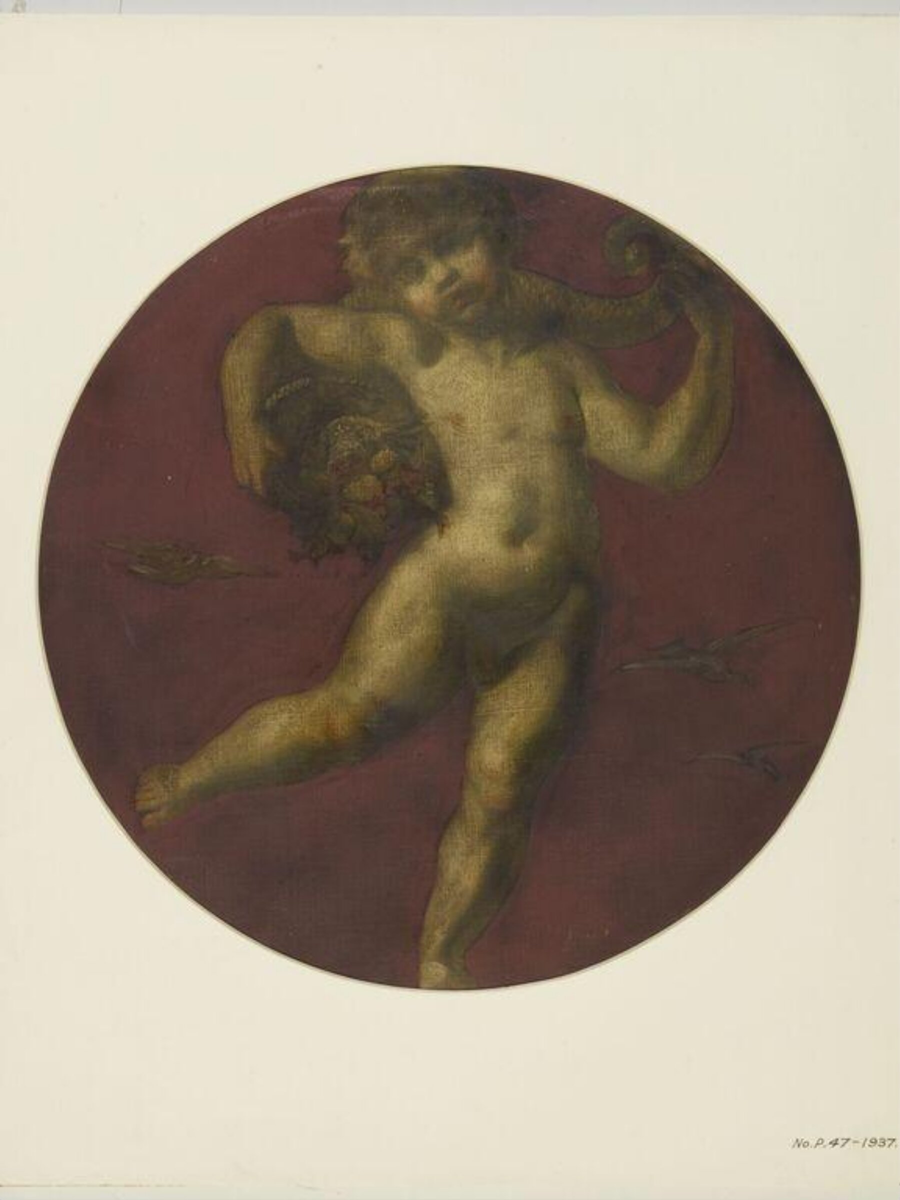 Painted Roundel, Forster, 1870-71